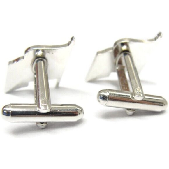 American Flag Cufflinks Shirt Formal Wedding Accessories Tux Vintage IOB - Picture 13 of 16